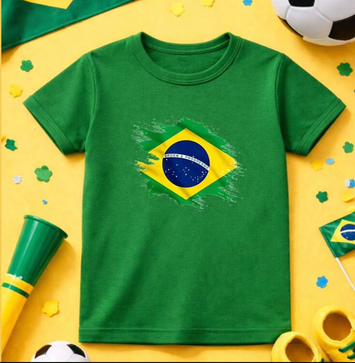 Camisa infantil Brasil