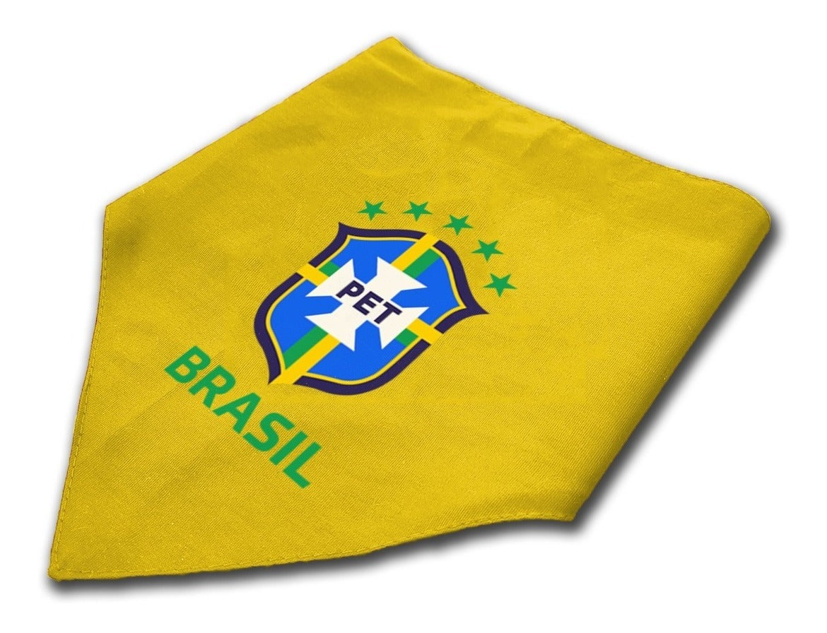 Bandana Pet Brasil dupla face