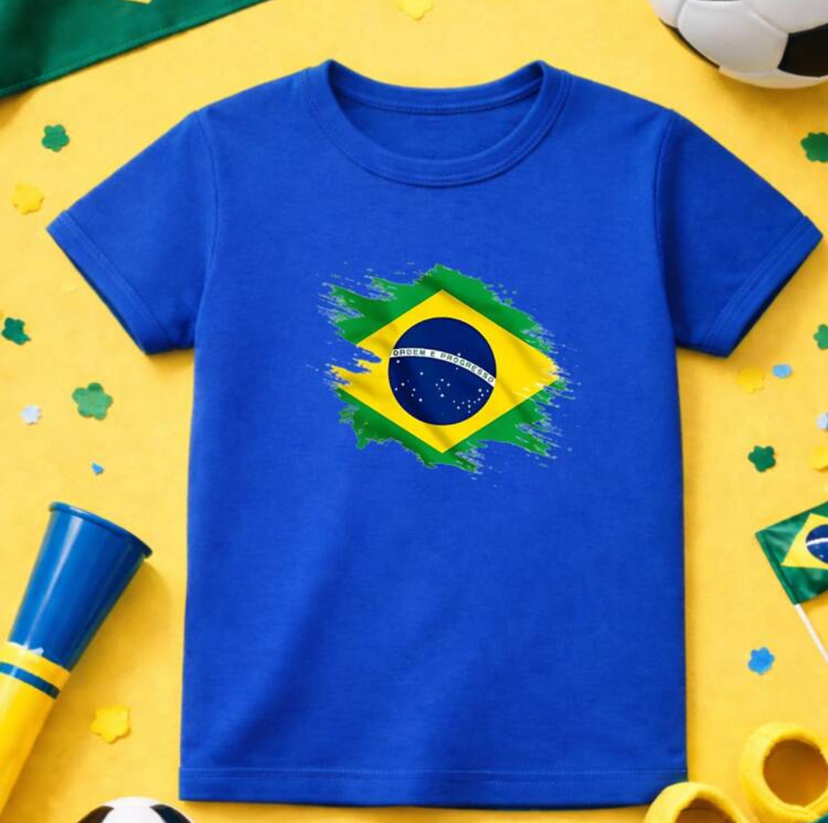Camisa infantil Brasil