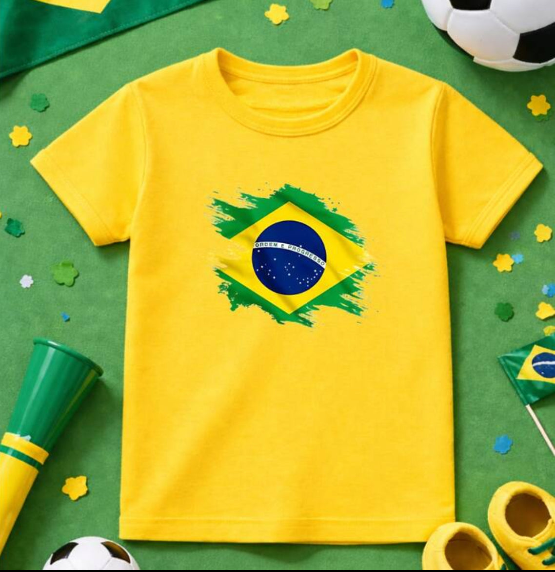 Camisa infantil Brasil